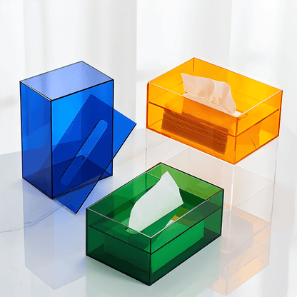 COLORBOX ACRYLIC TISSUE BOX DECORATIVE OBJECT - Lunee Home