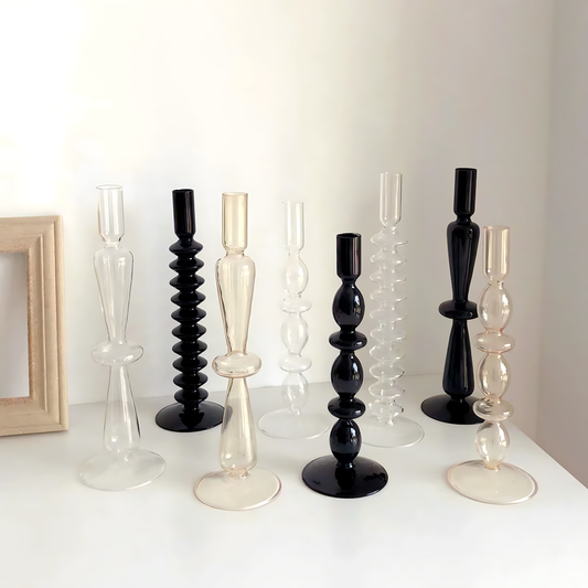 RETRO DREAM GLASS CANDLE HOLDER COLLECTION