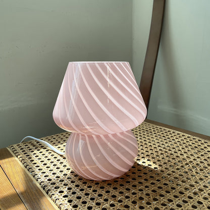 RETRO SHROOM GLASS TABLE LAMP
