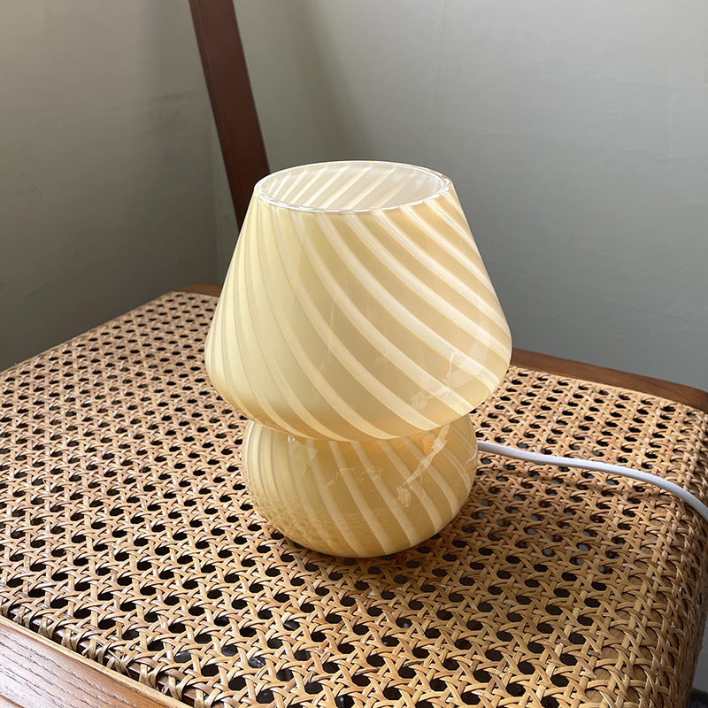 RETRO SHROOM GLASS TABLE LAMP