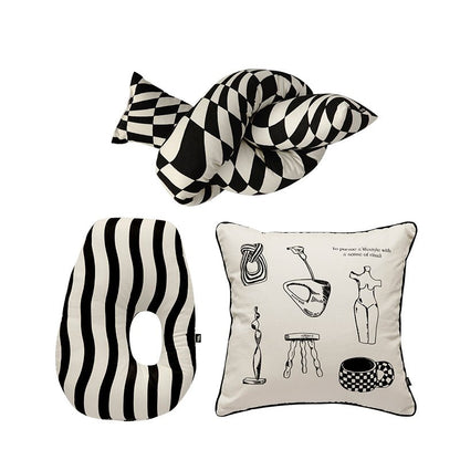 B&W DECORATIVE PILLOWS COLLECTION