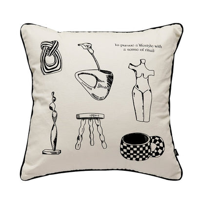 B&W DECORATIVE PILLOWS COLLECTION