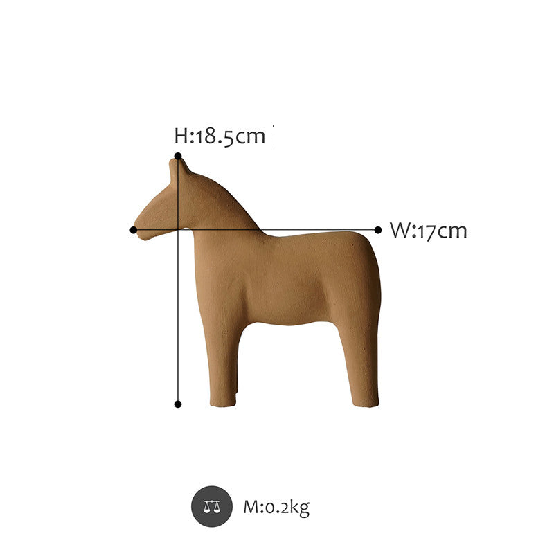 MINIMALIST WOOD HORSES
